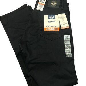 Dockers Jean Cut Straight Fit All Seasons Tech Black Pants 31x32 Smart Series